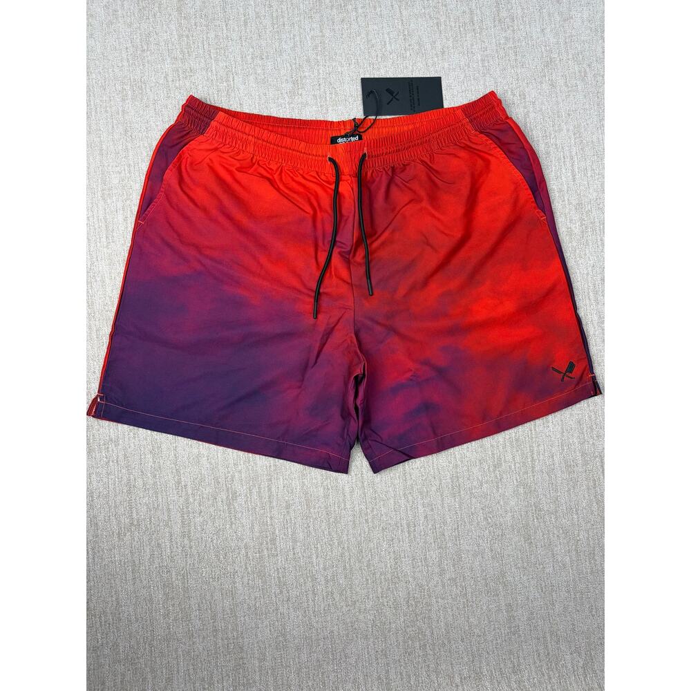 Distorted People Blurry Light Swim Shorts NWT